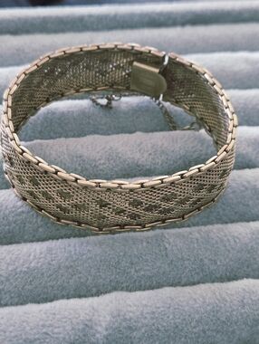 Vintage Automatic Chain Company Mesh 12k Gold Filled Bracelet Approx 7"